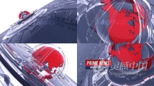 AE模板-三维科技感地球动画设计新闻频道片头 Broadcast Prime News Opener