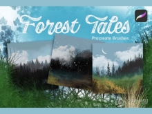 【Procreate笔刷】森林故事画笔套装Procreate笔刷 Forest Tales Procreate Brushes