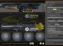 顶点法线工具C4D插件 FrostSoft Vertex Normal Tool v.1.04 C4D R15 - R21 Win/Mac