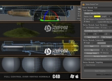 顶点法线工具C4D插件 FrostSoft Vertex Normal Tool v.1.04 C4D R15 - R21 Win/Mac