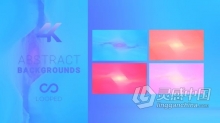 视频素材 抽象动画艺术背景明亮流动循环动画VJ素材4K视频素材下载
