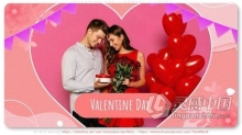 柔和浪漫幻灯片或婚礼开场情人节活动宣传视频AE模版 Valentine Day - Romantic Intro