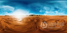 VR360全景图纳米布沙漠沙丘质地旅游风景VR真实虚拟视频素材 VR360 Dunes in the Namib Desert