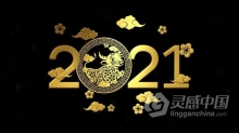 农历新年十二生肖牛年2021创意4K视频BG素材带Alpha通道 Chinese New Year Zodiac