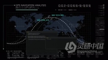 视频素材 未来派全球卫星GPS通信网络宽带互联网连接地图背景视频素材下载