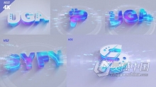 AE模板 3D标志优雅光泽耀斑明亮现代科技公司品牌宣传片头 AE工程 AE文件下载
