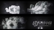 AE模板-爆炸烟雾尘土飞扬烟熏蒸汽标志文本动画AE模板下载 Fog Explosion Logo Text Reveal