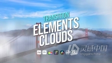 AE与PR转场模板白云过渡元素AE与PR转场模板下载 Transition Elements Clouds