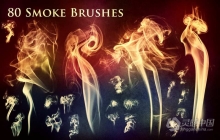 【PS笔刷】80个烟雾和燃烧火焰PS笔刷Affinity画笔Procreate笔刷 80 Smoke and Fire Brushes & PNGs