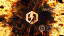 非常震撼的爆炸燃烧火焰LOGO动画AE模板下载 Fire Explosion Logo