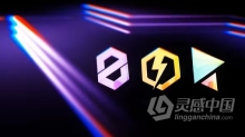 闪耀光泽现代光效描边标志动画AE模板下载 Modern Shine Logo