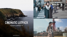 LUT预设 油管大神AUXOUT –索尼CINE2老式复古电影Vlog视频调色LUT预设 CINEMATIC LUT PACK '17