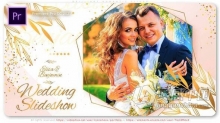 PR模板-制作柔和浪漫婚庆视频婚宴现场婚礼照片相册 Brilliant Wedding. Romantic Slides