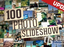 100张图片幻灯片展示AE模板 Videohive 100 Photos Slide Show