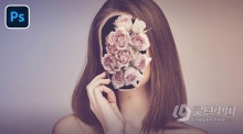 PS后期素材合成图像修饰视频教程 Photoshop Composite Masterclass: Flower Face