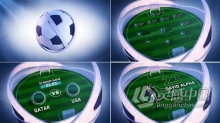 世界杯足球赛事直播体育频道包装AE模板下载 World soccer Package v2