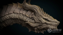 ZBrush巨龙头像雕刻建模概念设计完整训练视频教程