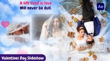 AE模板-甜蜜浪漫婚礼相册快乐情人节视频专辑周年纪念电子相册AE模板下载