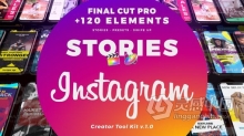 120+INS竖屏视频包装工具包FCPX插件 Instagram Creator Tool Kit FCPX