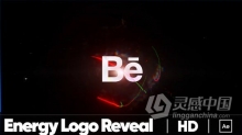 AE模板-炫丽能量火花爆炸元素毛刺故障标志动画 Energy Logo Reveal