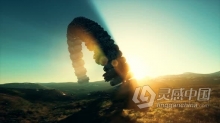 地球上不明飞行物侵略者入侵科幻场景动画视频素材 Unidentified Flying Object at the Earth