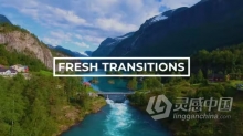 AE模板-Fresh Transitions 图形动画遮罩视频转场效果AE模板下载