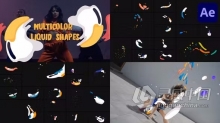 AE模板-卡通抽象图形动画元素制作音乐视频精美情节提要转场AE模板下载