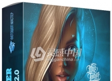 俄罗斯Max Twain油画质感人像专业润色教程'宿命霓虹灯'2019视频教程