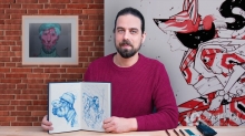 插画艺术家项目素描本创作过程视频教程